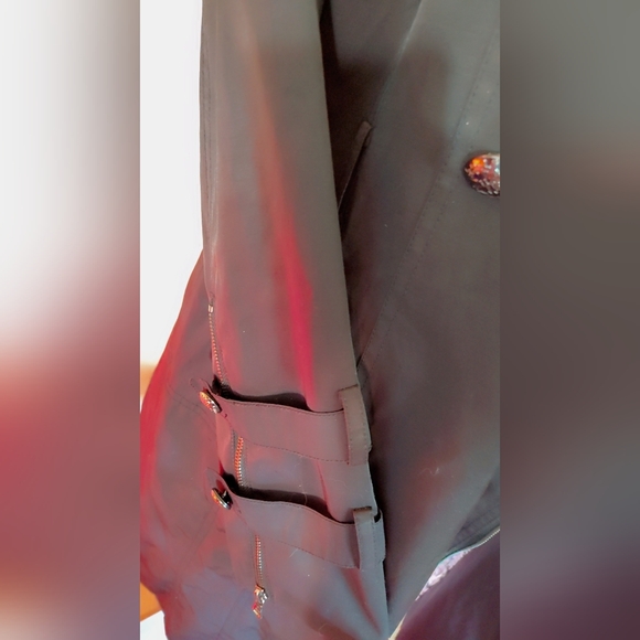 🖤Guess Black Trench Coat – Size M – Good Condition 🖤 - Picture 8 of 10